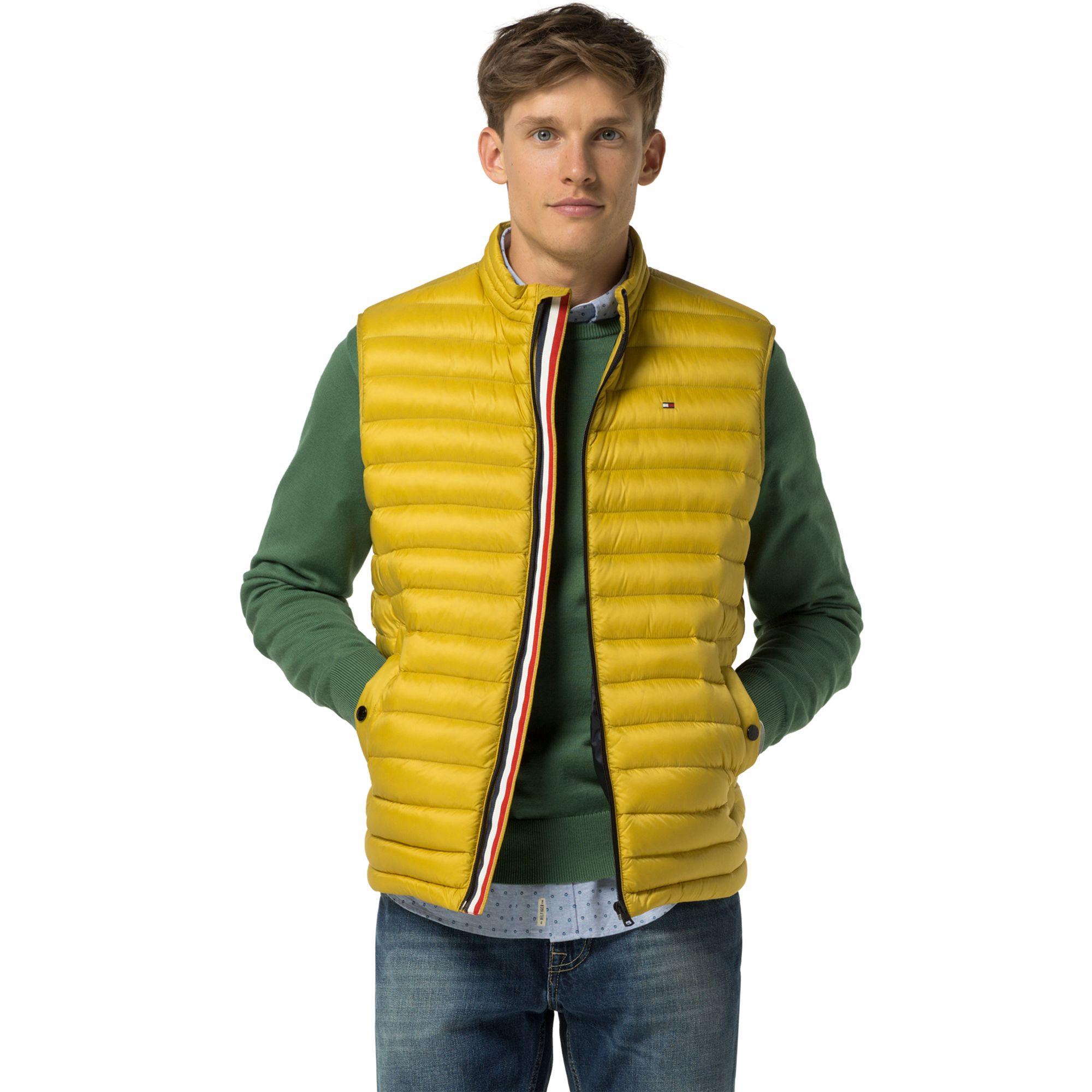 yellow tommy hilfiger vest