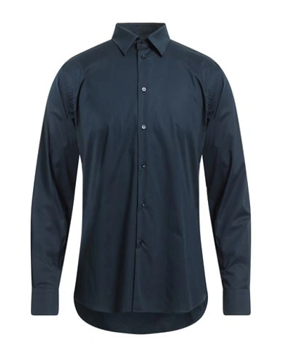Paolo Pecora Shirts In Navy Blue