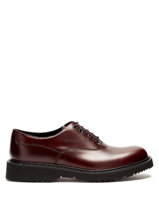 prada lug sole derby shoes