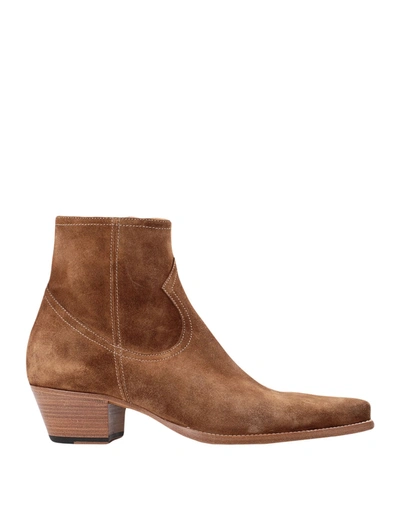 Alessandro Vasini Ankle Boots In Camel