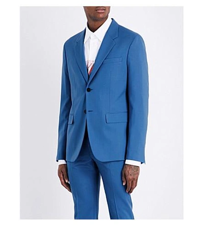 Marni Regular-fit Wool Jacket In 0520 Bluette