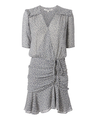 Veronica beard dakota flounce dress sale