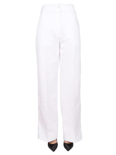 Patou Straight Leg Eco Denim Trousers In White