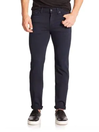 7 For All Mankind Luxe Performance Slimmy Slim Straight Fit Jeans In Night Navy