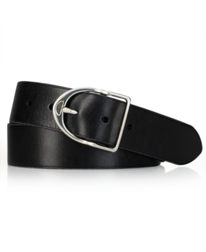 Polo Ralph Lauren Men's Accessories, Wilton Leather Equestrian D-ring Belt  In Black | ModeSens