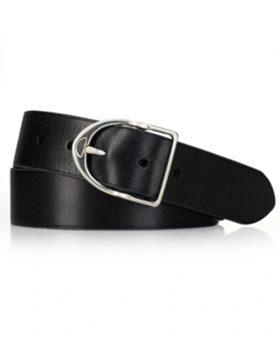 Polo Ralph Lauren Men's Accessories, Wilton Leather Equestrian D-ring Belt In Black