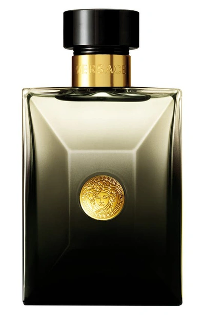 Versace Men's Pour Homme Oud Noir Eau De Parfum Spray, 3.4 Oz. In Black