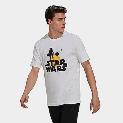 Mercado Ceder Solicitante Adidas Originals Adidas Men's X Star Wars Mandalorian Graphic T-shirt In  White/black | ModeSens