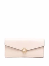 Fendi F Is  Continental Wallet In Pink