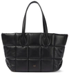 Khaite Florence Quilted Leather Tote Bag In Black