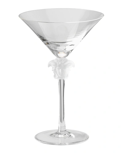 Versace Medusa Lumiere Martini Glass In Clear