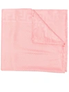 Versace Greca Jacquard Metallic Silk Blend Scarf In Pink+gold