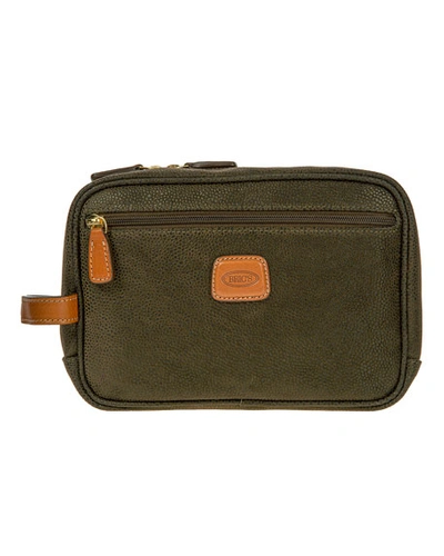 Bric's Life Traditional Toiletry Kit In Olive