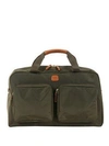 Bric's Xtravel Tuscan Leather Blend Boarding Duffle Bag In Olive