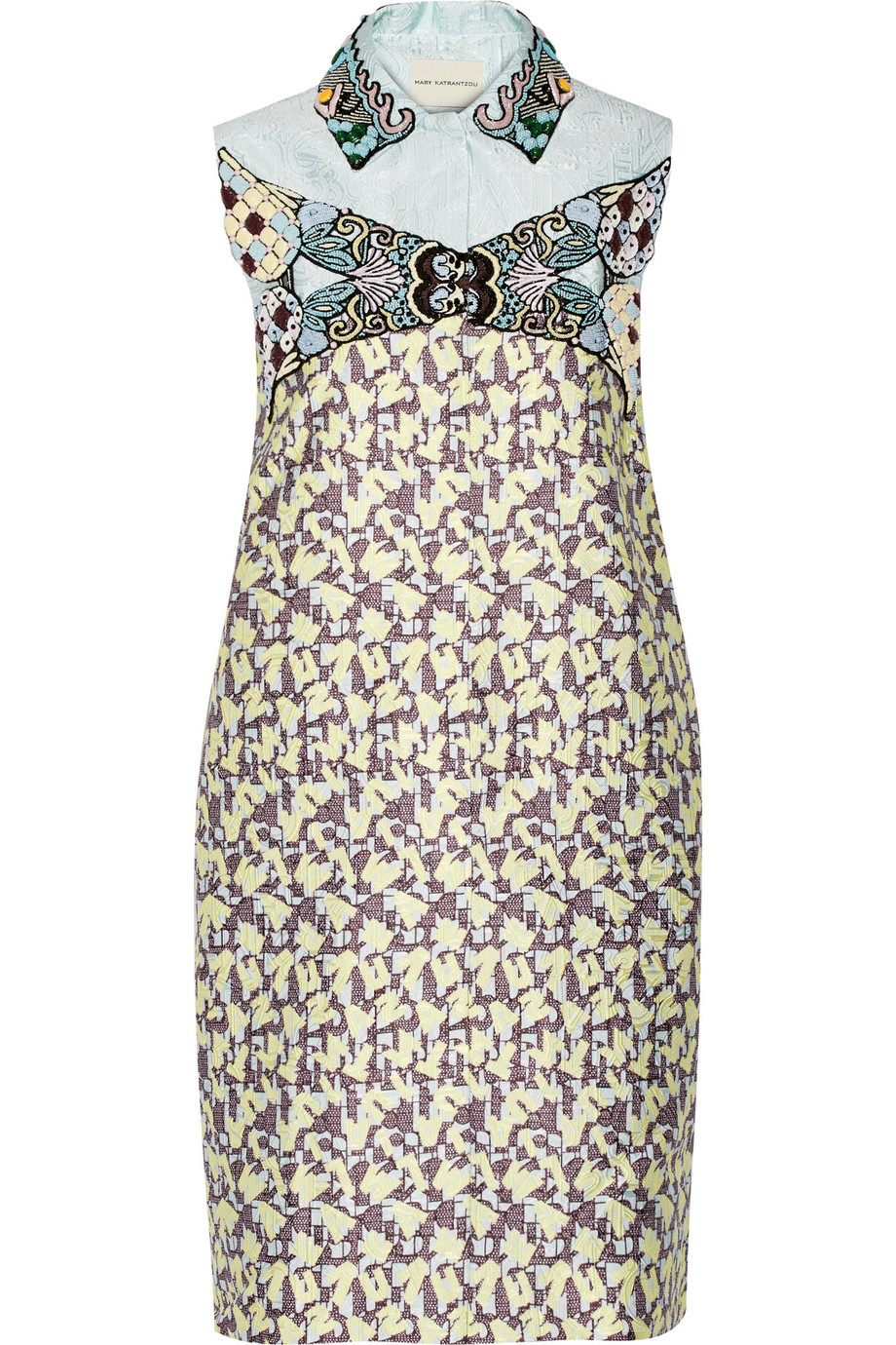 Mary Katrantzou Taby Embellished Jacquard Mini Dress | ModeSens