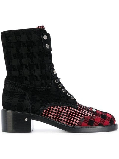 Laurence Dacade Tartan Lace-up Boots