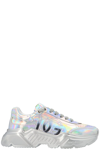 Dolce & Gabbana Daymaster Silver Colored Leather Sneakers