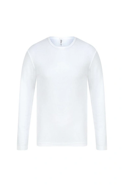 Absolute Apparel Mens Thermal Long Sleeve T-shirt (white)