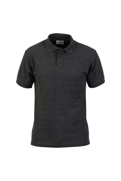 Absolute Apparel Mens Precision Polo (charcoal) In Grey