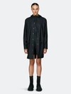 Rains Long Jacket In Black