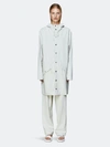 Rains Long Jacket In White