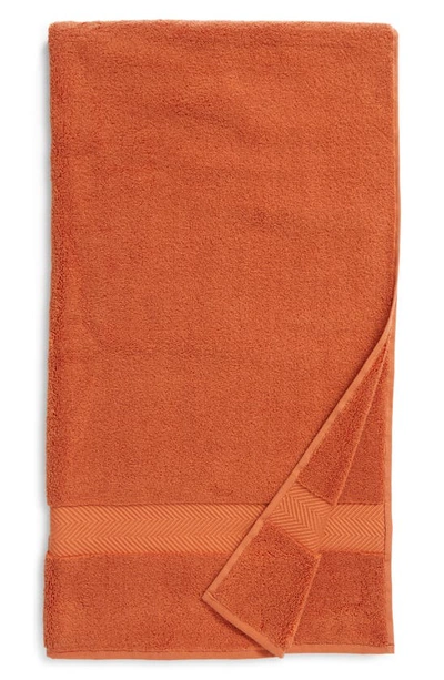 Nordstrom Hydrocotton Bath Towel In Rust Leaf