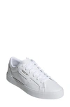 Adidas Originals Sleek Leather Sneaker In White