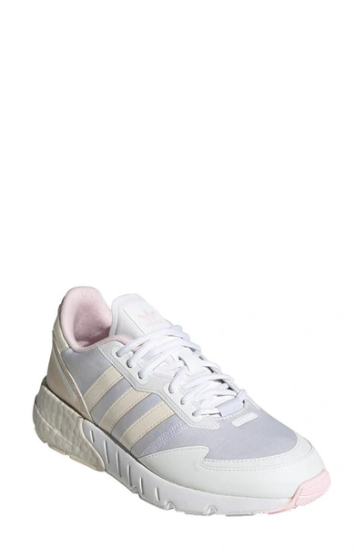 Adidas Originals Zx 1k Boost Sneaker In Wonder White/ Clear Pink