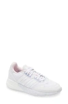 Adidas Originals Zx 1k Boost Sneaker In White/ White/ Violet Tone