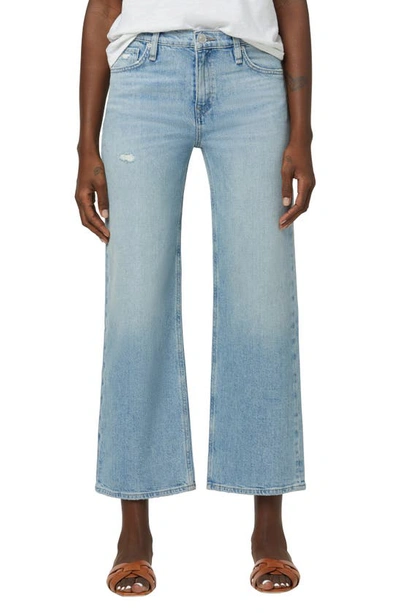 Hudson Rosie High Waist Crop Wide Leg Jeans In Blue