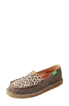 Twisted X Loafer In Dust And Leopard