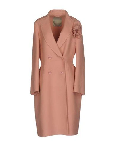 Ermanno Scervino Coat In Pink