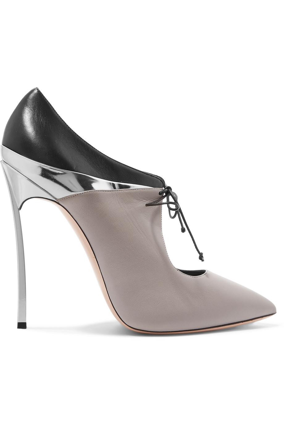 Casadei Paneled Leather Pumps | ModeSens