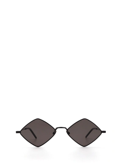 Saint Laurent Sl 302 Silver Sunglasses In Black