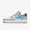 Nike Air Force 1 '07 Premium Men's Shoes In Pure Platinum,black,particle Grey,light Blue Fury