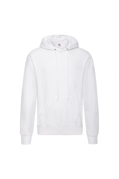 Fruit Of The Loom Adults Unisex Classic Hooded Sweatshirt (white)