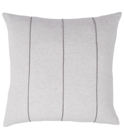 Brunello Cucinelli Sequin Striped Pillow