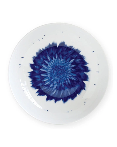 Bernardaud In Bloom Coupe Soup Bowl In White/blue