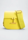 Tom Ford Tara Mini Grain Leather Crossbody Bag In Acid Yellow
