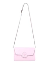 Versace La Medusa Tonal Leather Wallet Crossbody Bag In Pink