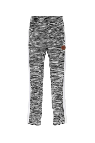 Palm Angels X Missoni Space-dyed Knitted Jersey Track Pants In Grey