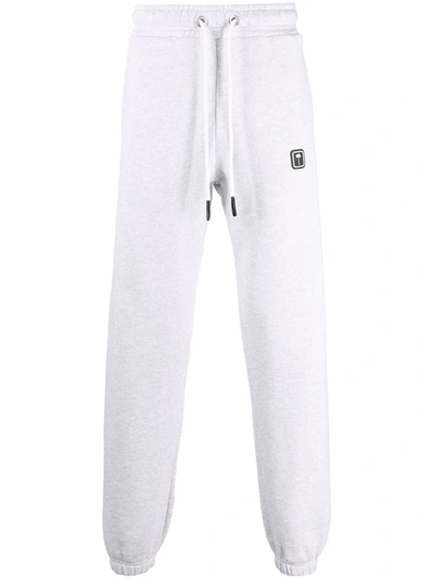 Palm Angels Logo-patch Drawstring Track Pants In White