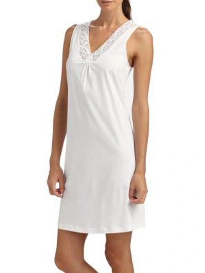 Hanro Moments Tank Gown In White