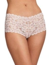 Hanro Moments Maxi Stretch-lace Briefs In Maple Sugar