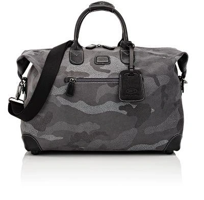 Bric's Life Camouflage Duffel Bag In Grey