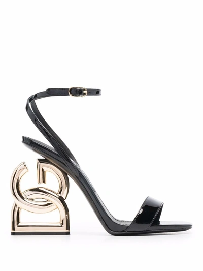 Dolce E Gabbana Women's  Black Leather Sandals