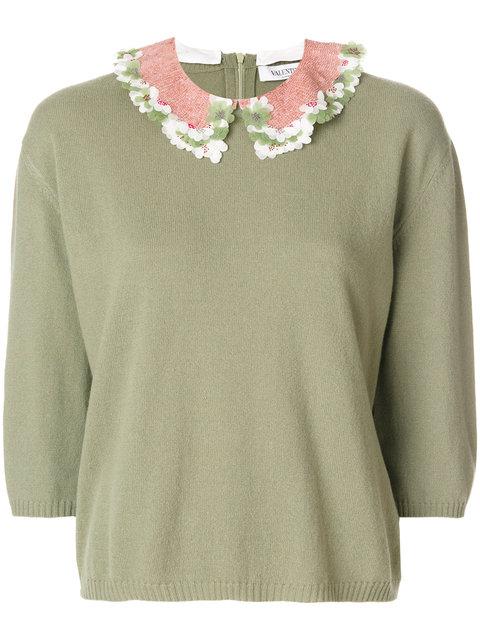 collar knit top