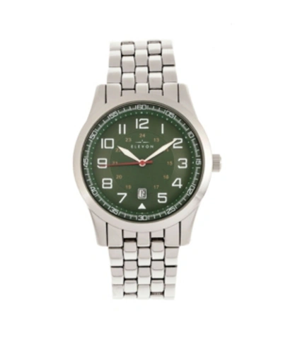 Elevon Men's Garrison Alloy Bracelet Watch 42mm In Green
