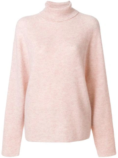 Gabriela Hearst Turtle Neck Sweater In Pink
