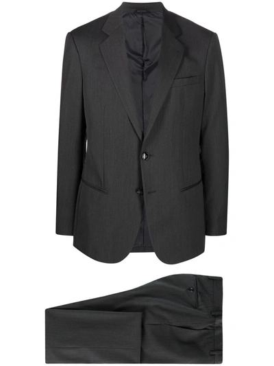 Giorgio Armani Slim-fit Wool Two-piece Suit In Grey